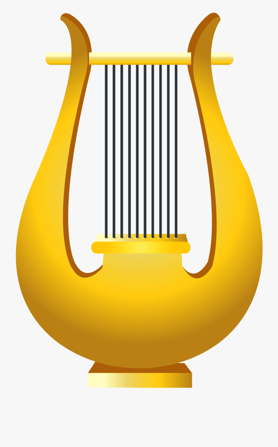 Harp Clip Art - Hand Harp Clipart, Transparent Clipart