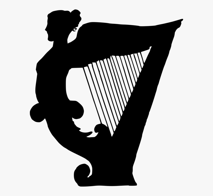 Human Photography - Silhouette Harp Png, Transparent Clipart