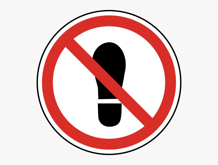 Do Not Step Label - Do Not Step Symbol, Transparent Clipart