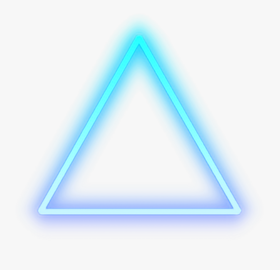 Triangle Light Sticker Neon Sign Human Detroit - Neon Triangle Png, Transparent Clipart