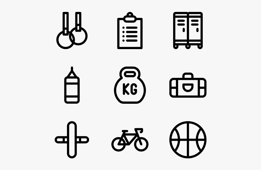Fitness - Geek Symbol, Transparent Clipart