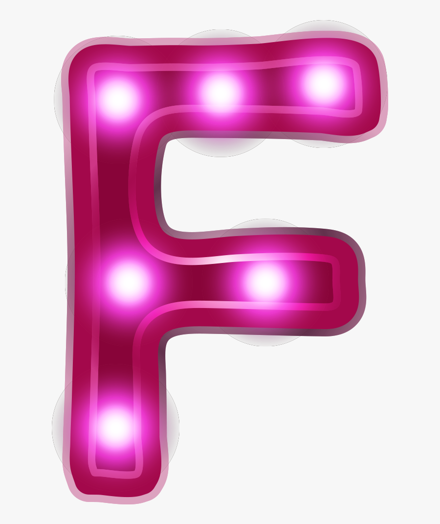 Clip Art Letter Alphabet F Transprent - Neon Lights Letters Png, Transparent Clipart