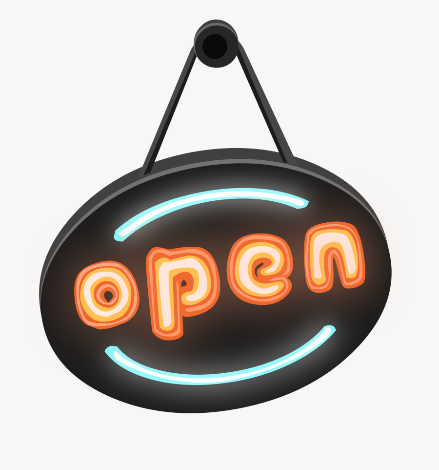 Neon "open - Neon Sign Clipart, Transparent Clipart