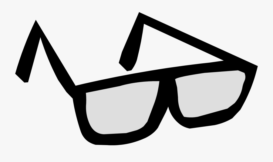 Black Glasses Club Penguin - Club Penguin Glasses, Transparent Clipart