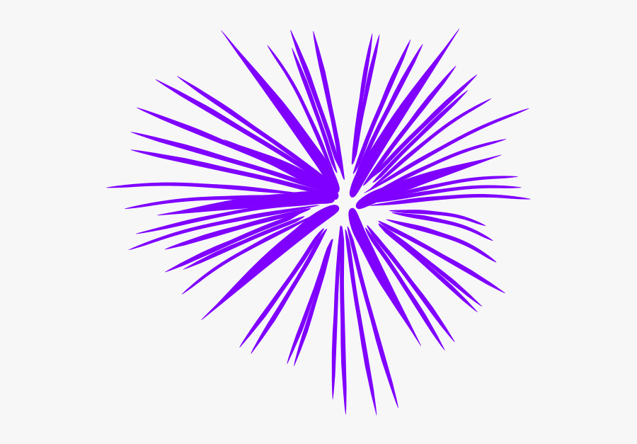 Purple Fireworks Clip Art At Clker - Purple Firework Clipart, Transparent Clipart