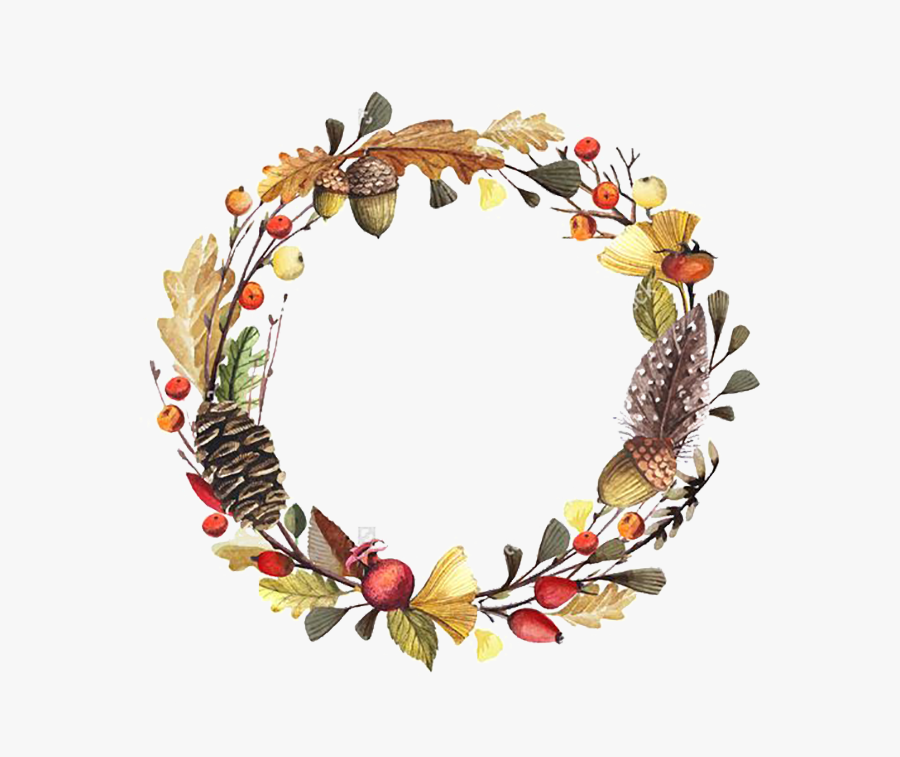 Fall Wreath Clipart Png, Transparent Clipart