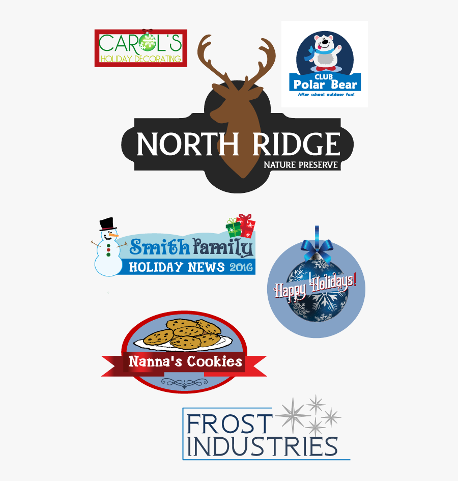 Winter Wonderland Logo Samples - Poster, Transparent Clipart