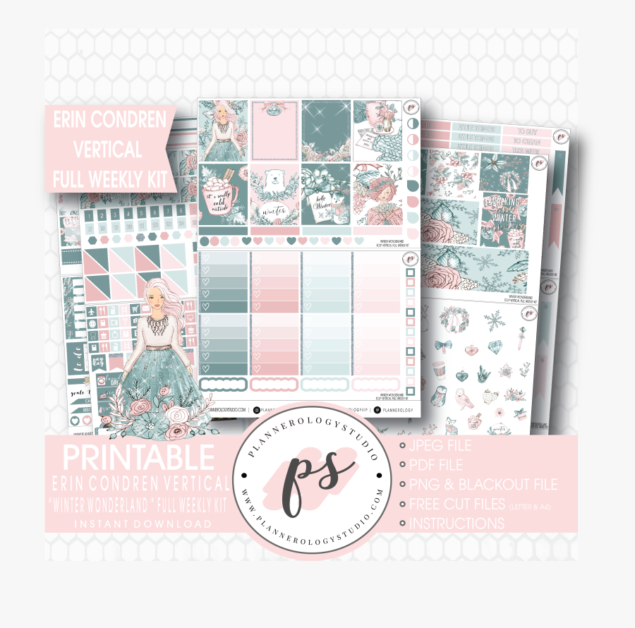 Transparent Winter Wonderland Png - Hobonichi Weeks Free Printable Stickers, Transparent Clipart