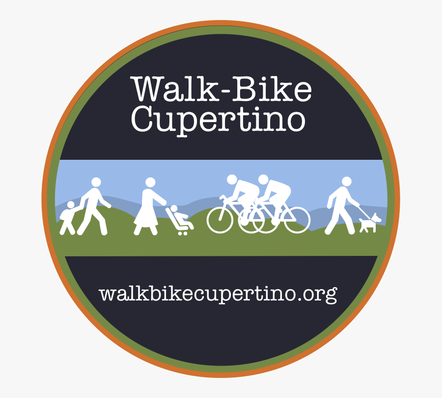 Walk-bike Cupertino, Transparent Clipart
