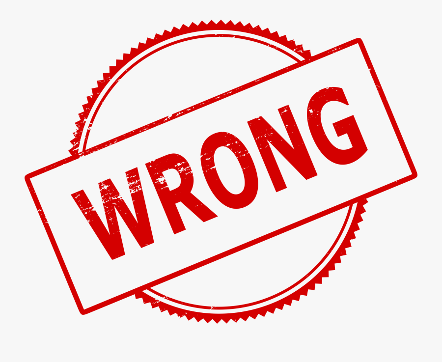 Wrong Stamp Png, Transparent Clipart