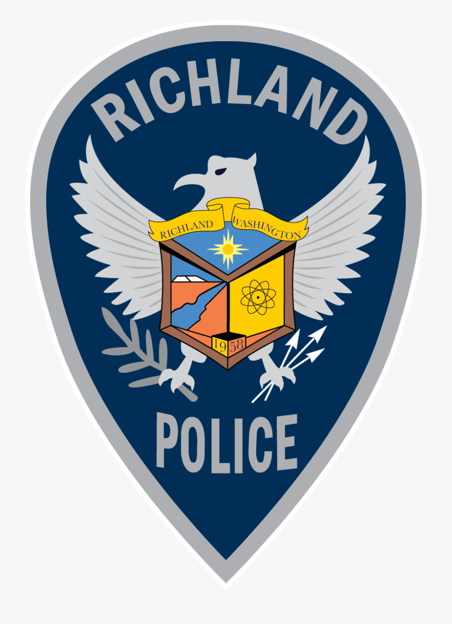 Chief Of Police Richland, Wa - Emblem, Transparent Clipart