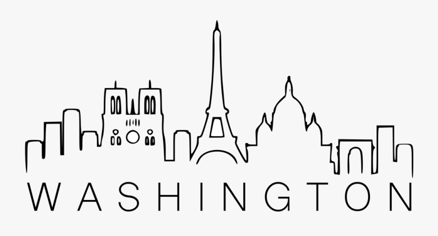 City,line Art,text - Spire, Transparent Clipart