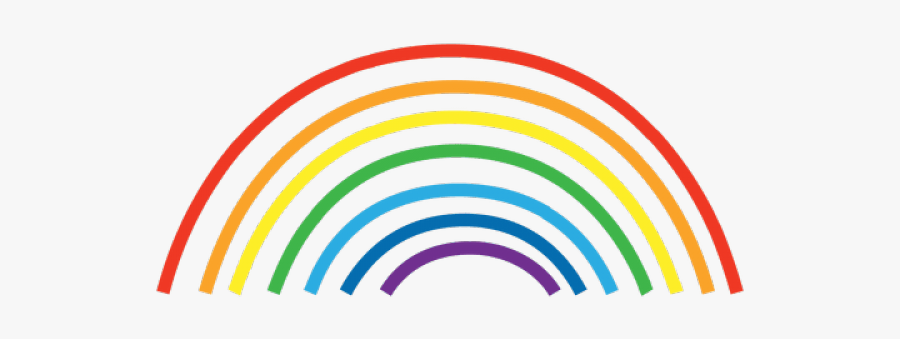 Hand Drawn Rainbow Png, Transparent Clipart