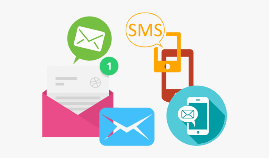 Sms Server Cliparts - Email And Sms Campaign, Transparent Clipart