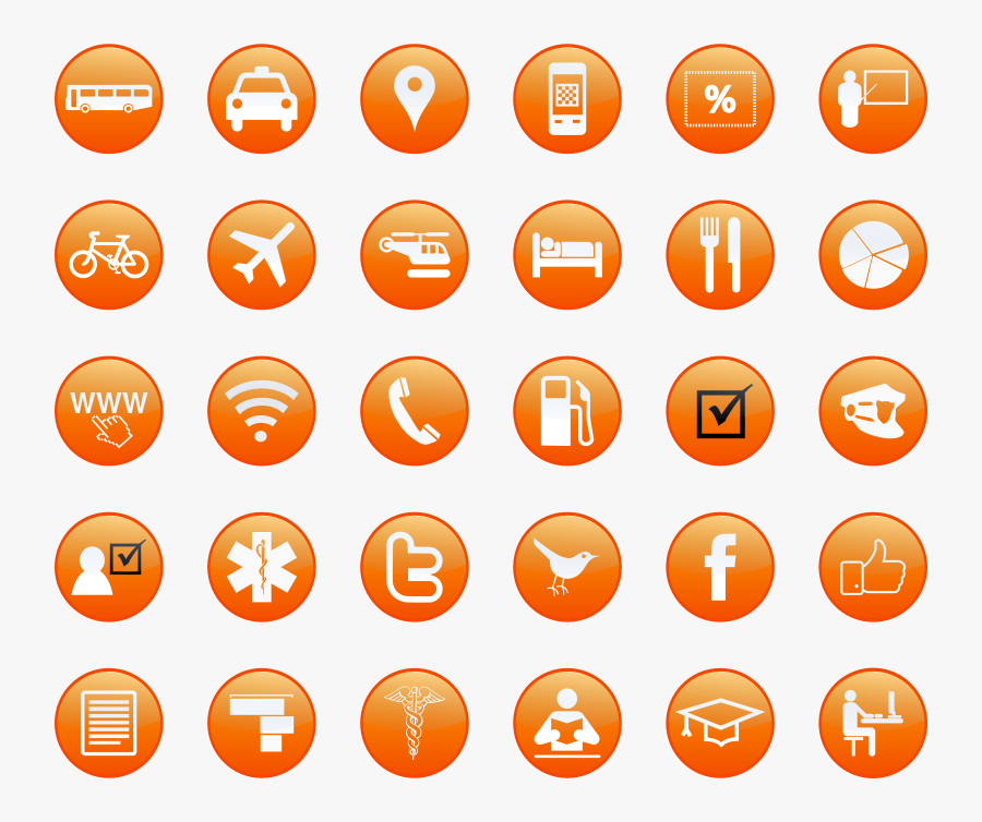 Tourism And Services Buttons - Png Tourism Free Icon, Transparent Clipart