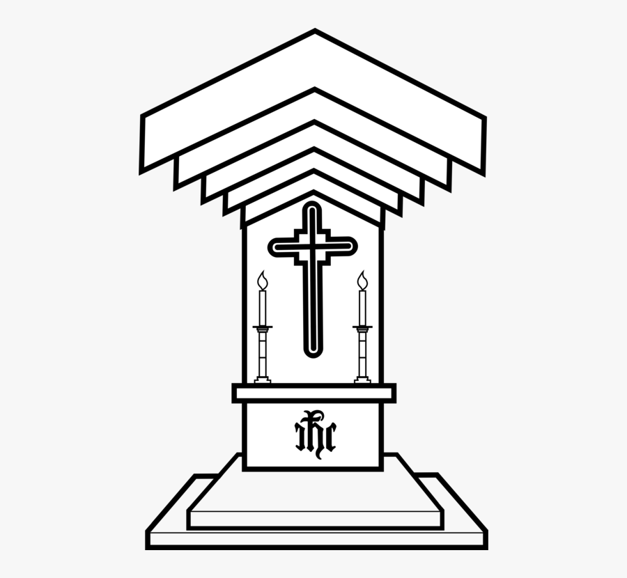Clip Art Altar Clipart - Altar Black And White, Transparent Clipart