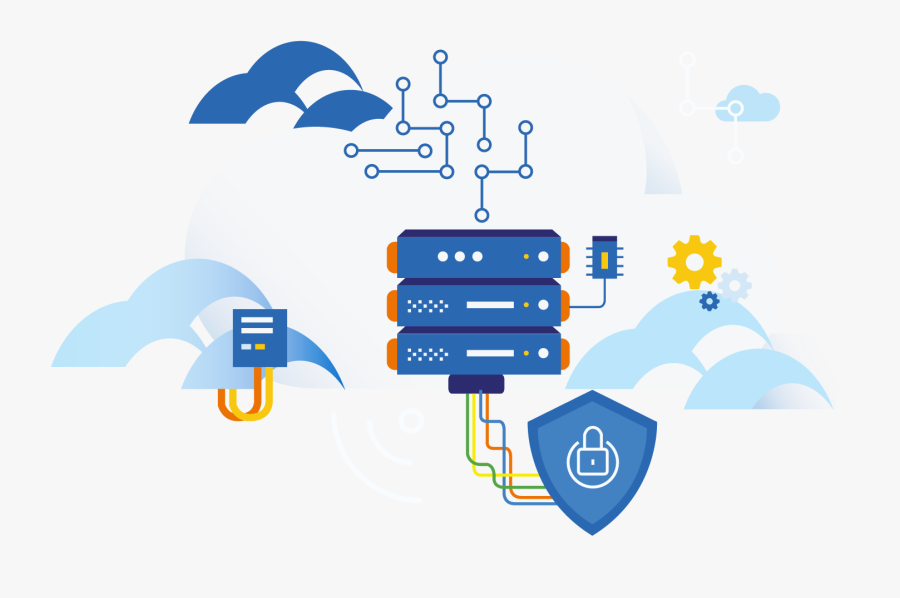 Cloud Services Illustration, Transparent Clipart