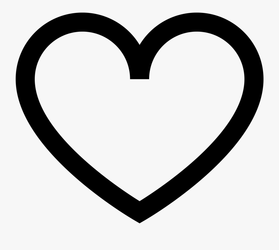 Empty Svg Png Free - Heart Line Icon Png, Transparent Clipart