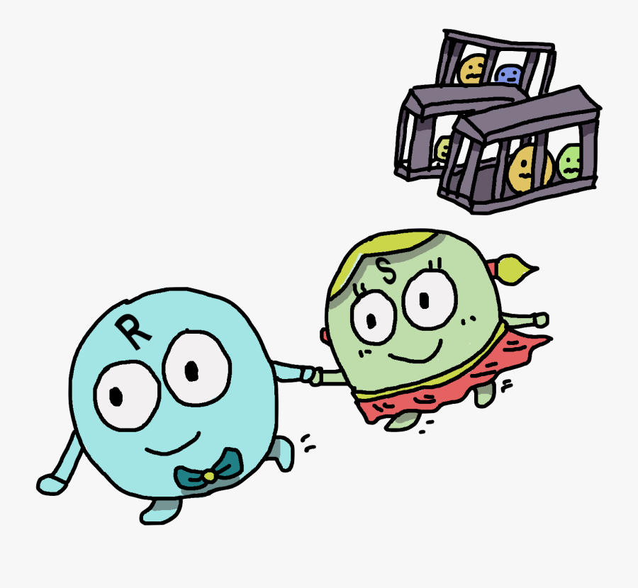 They Ran Out Of The Block And Revealed The Secret Clipart - Cartoon, Transparent Clipart