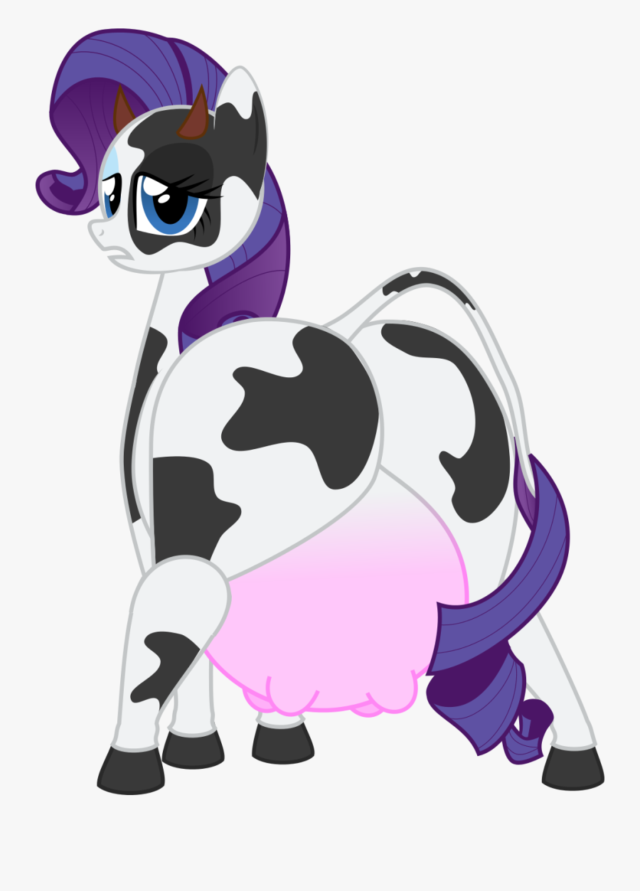 Cow, Cowified, Female, Looking At You, Plot, Questionable, - Rarity Cow Mlp Deviantart, Transparent Clipart