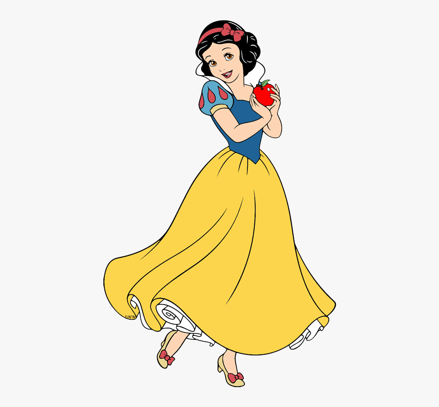 Snow White And Her Apple, Transparent Clipart