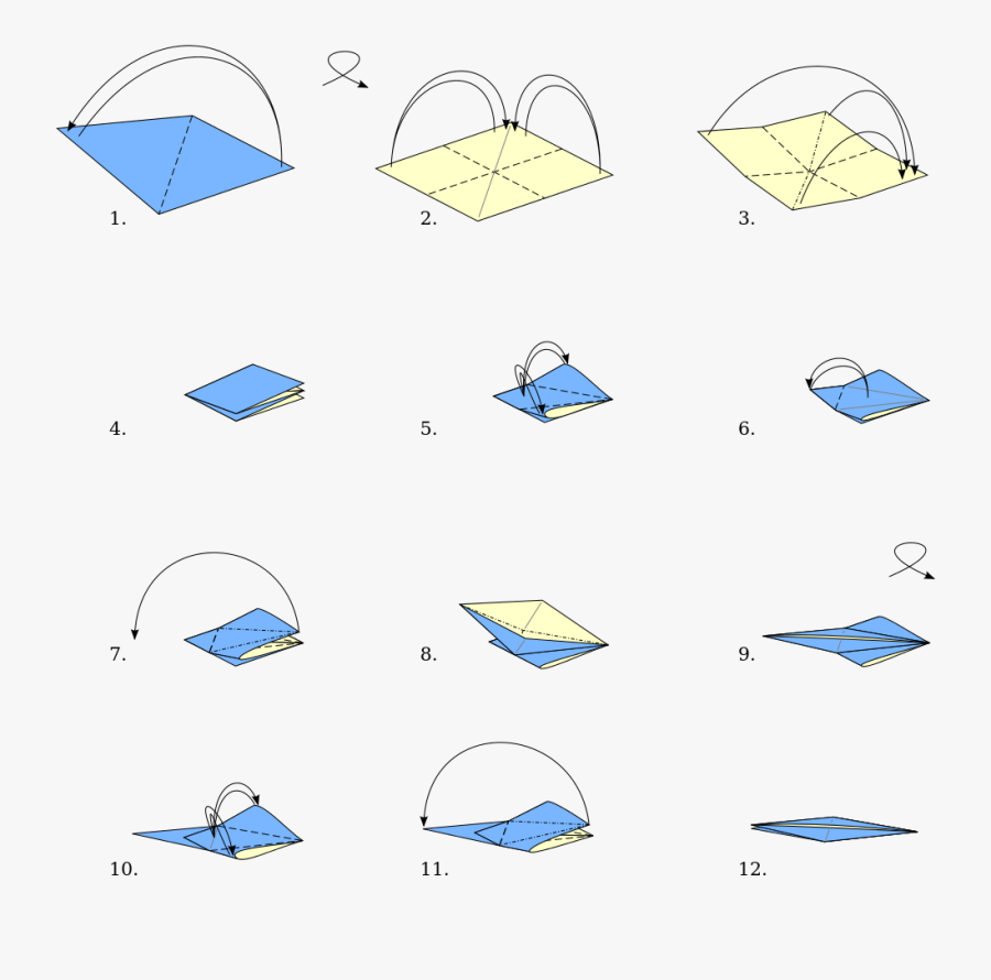 Origami Bird Base - Make Origami Bird Base, Transparent Clipart