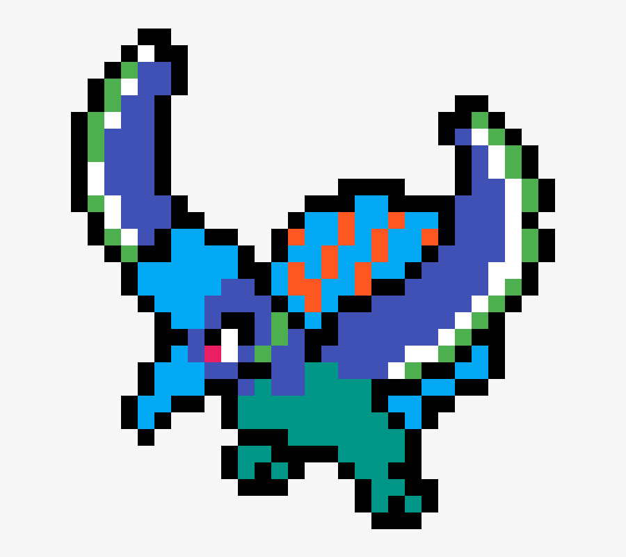 Water Type Ho-oh Clipart , Png Download - Ho Oh Pixel Art, Transparent Clipart