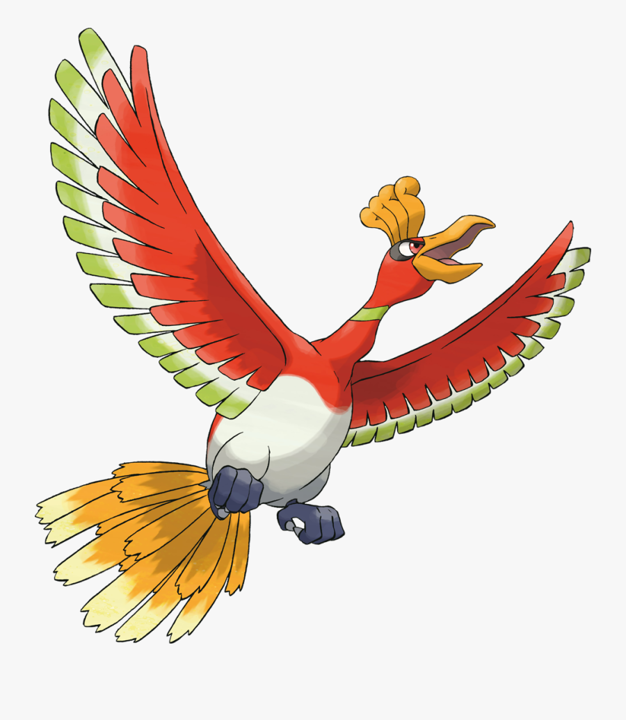 Ho Oh Pokemon, Transparent Clipart