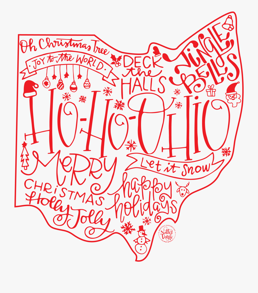 Ho Ho Ohio Fleece Pullover - Illustration, Transparent Clipart