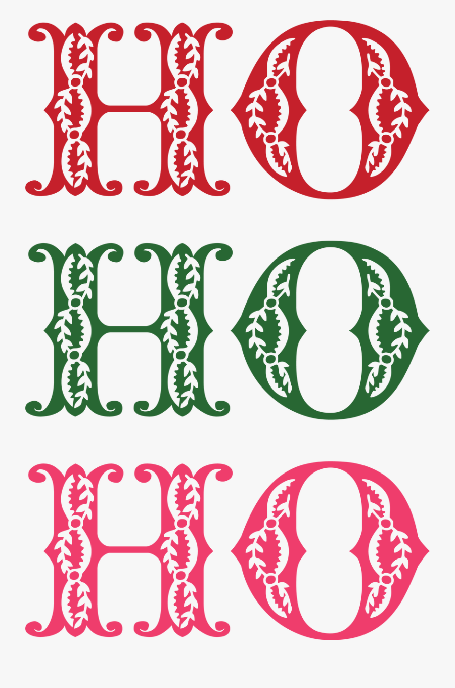 Ho Ho Ho Svg Cut File - Circle, Transparent Clipart