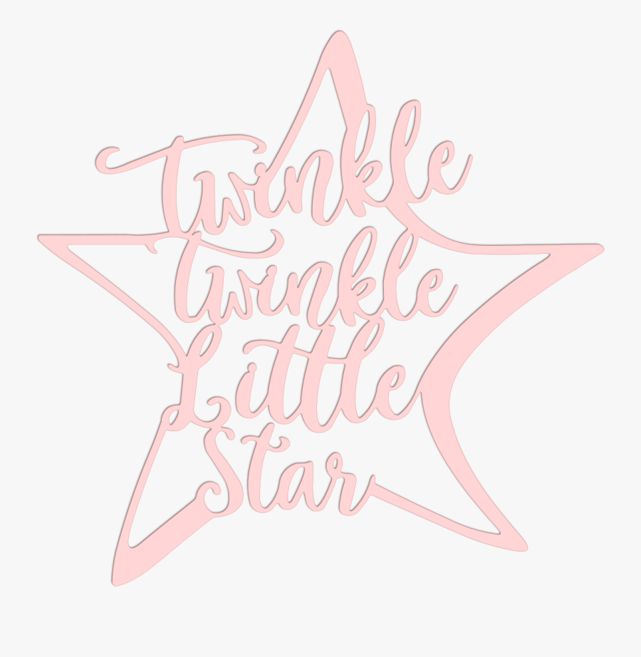 Twinkle Twinkle Little Star Metal Art - Calligraphy, Transparent Clipart