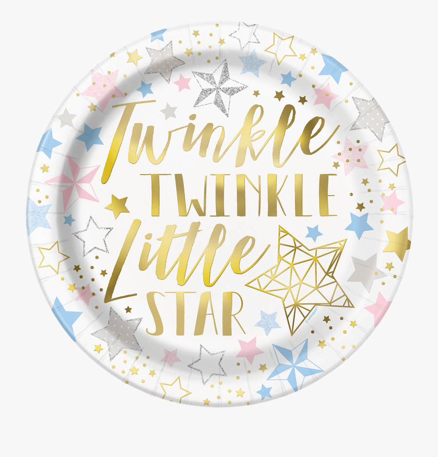 Transparent Twinkle Twinkle Little Star Clipart - Twinkle Twinkle Little Star Plates And Cups, Transparent Clipart