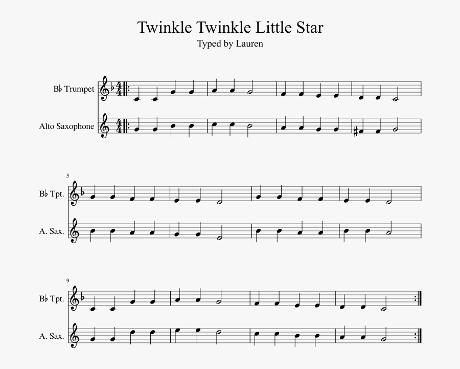 Twinkle Twinkle Little Star Musescore , Png Download - Willow Maid Piano Sheet, Transparent Clipart