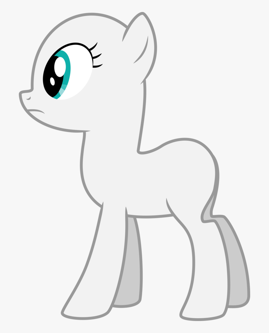 Drawing Ponies Eye - My Little Pony Without Mane And Tail, Transparent Clipart