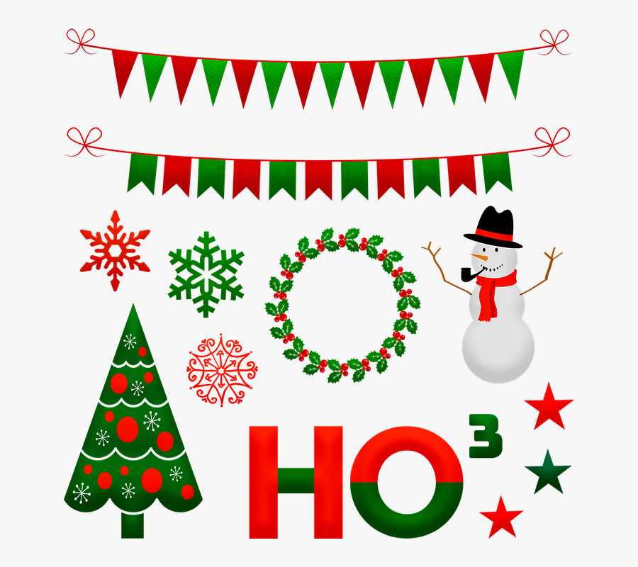 Christmas Snowman, Christmas Bunting, Wreath, Ho - Snowman Free Christmas, Transparent Clipart