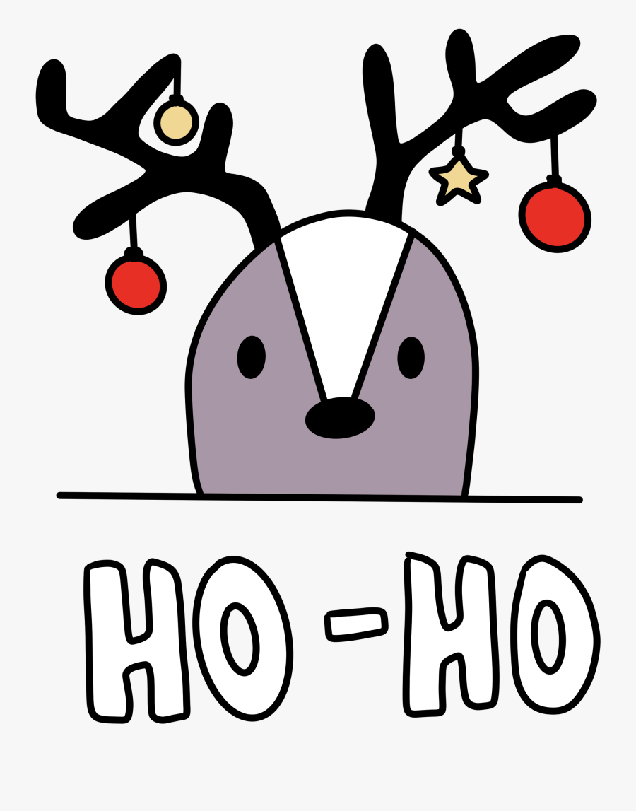 #deer #christmas #illustration #hoho #santa #rednose, Transparent Clipart