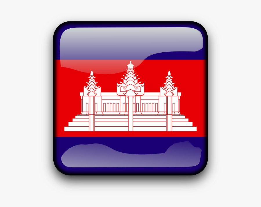 Kh Clipart Icon Png - Cambodia Flag, Transparent Clipart