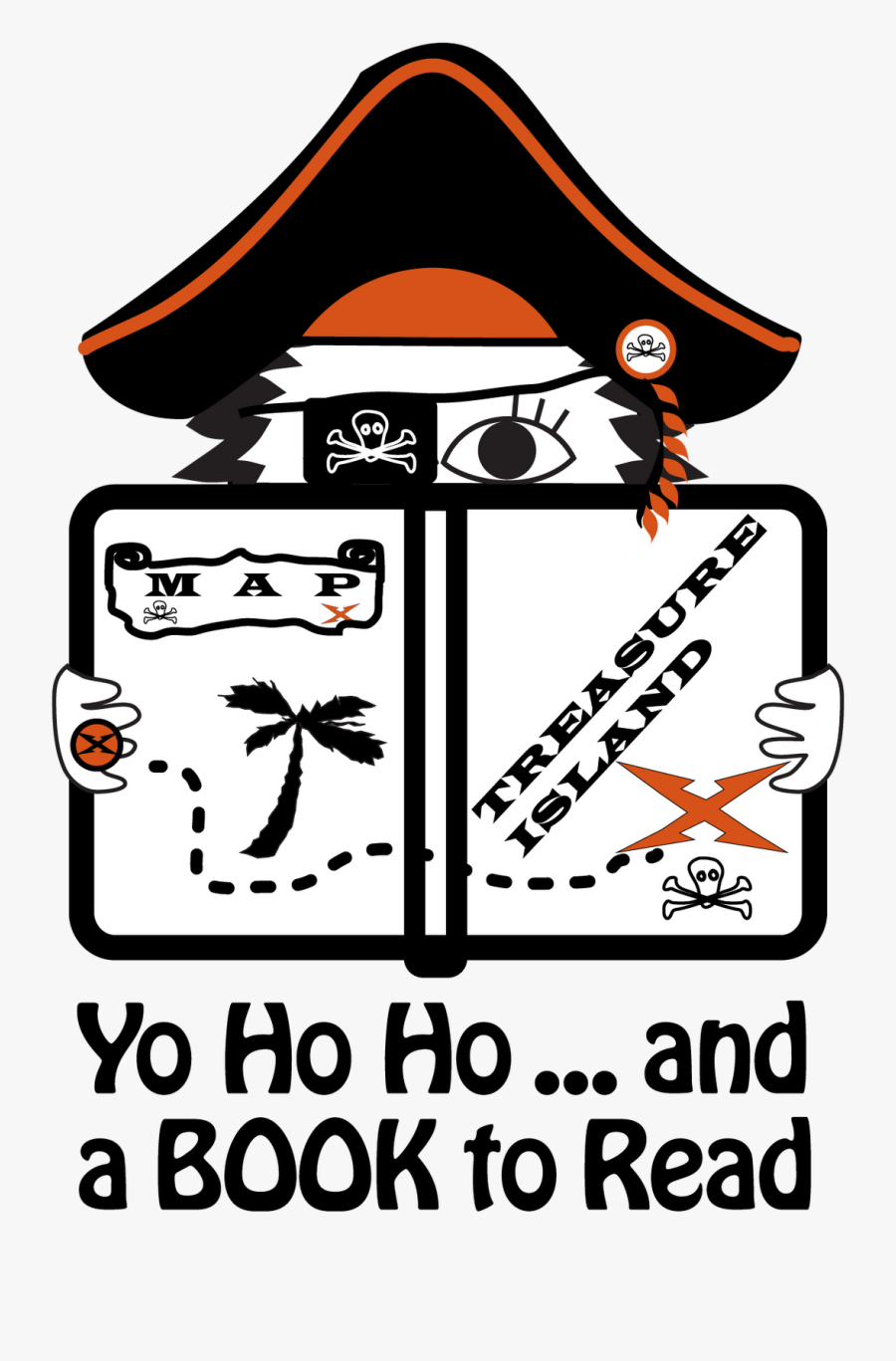 Pirate Reading Clip Art, Transparent Clipart