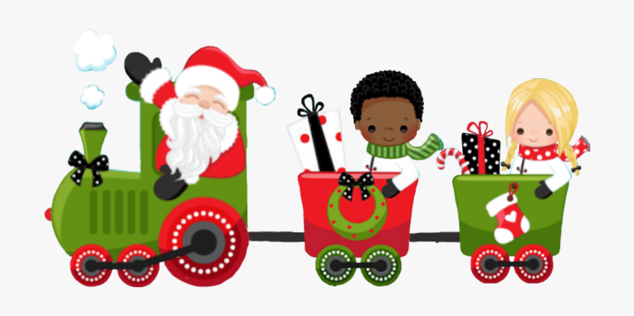 #christmastrain #santa #hoho #christmas #christmaseve - Cartoon, Transparent Clipart