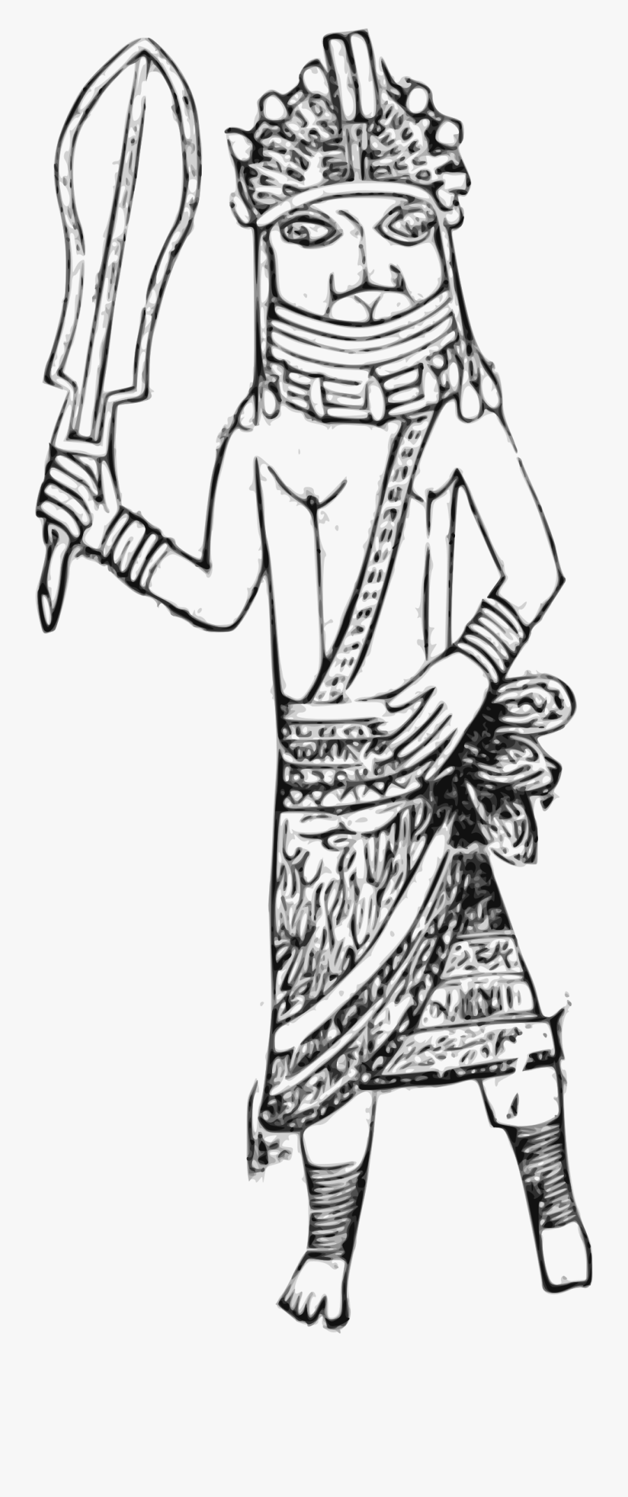 Tlws O Benin - Benin Art Clipart, Transparent Clipart