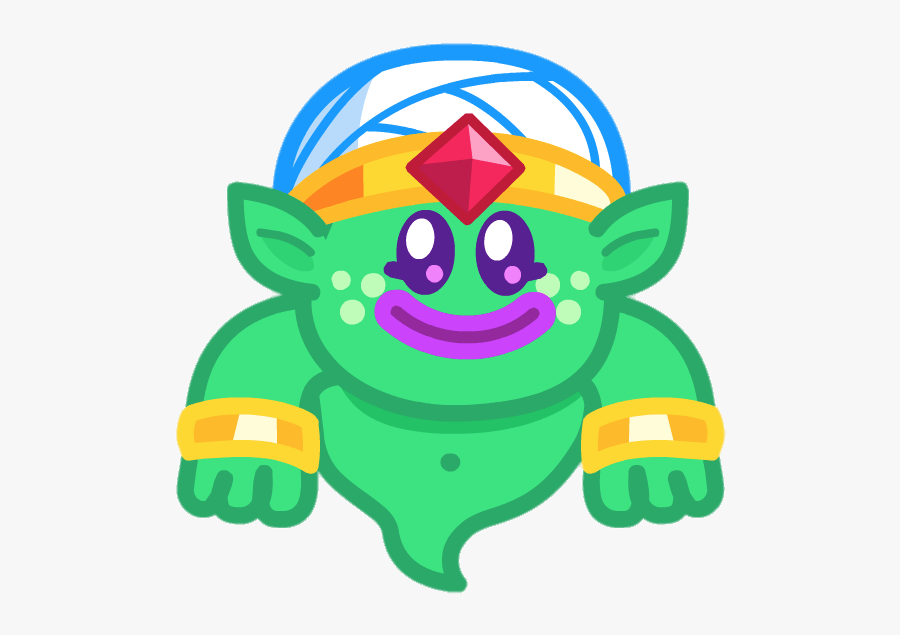 Weeny The Teeny Genie Smiling - Moshi Monsters Weeny, Transparent Clipart