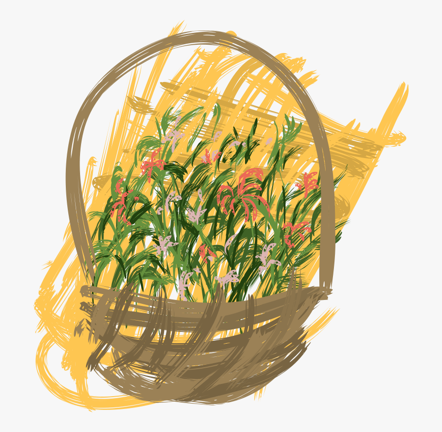 Basket, Transparent Clipart