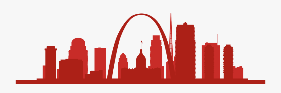 Gateway Arch - St Louis Arch Red, Transparent Clipart