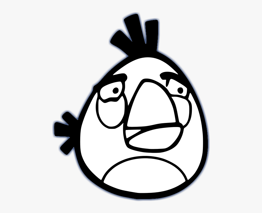 Angry Birds Black And White Free Download Clip Art - Coloriage Angry Birds 2, Transparent Clipart