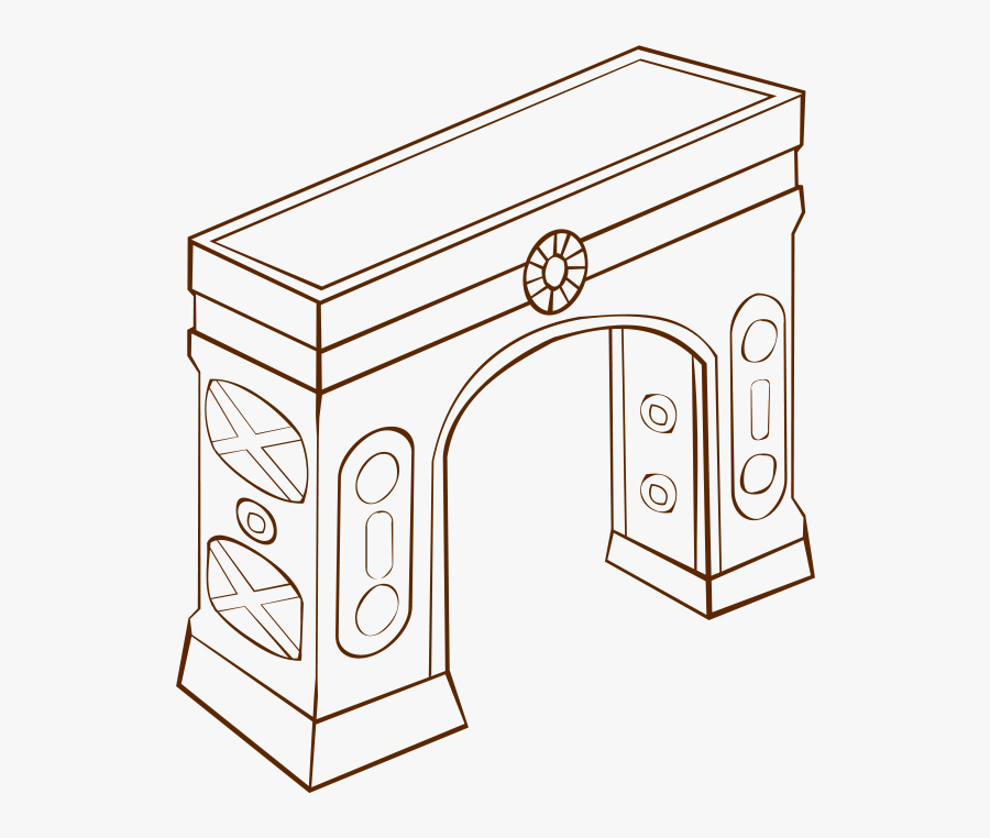 Gateway Arch Drawing Download Computer Icons Cc0 - Arch Clip Art, Transparent Clipart