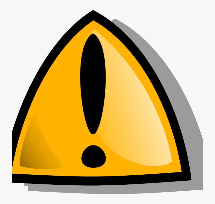Warning Sign Orange Rounded - Clipart Safety, Transparent Clipart