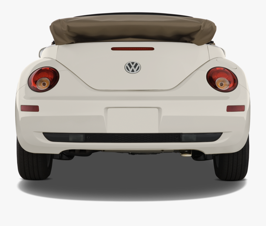 2007 Green Volkswagen Beetle Rear View, Transparent Clipart