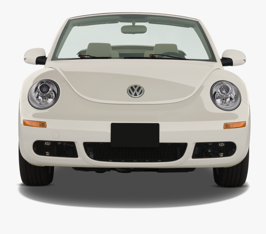 Volkswagen Beetle 2009 Convertible Front View, Transparent Clipart