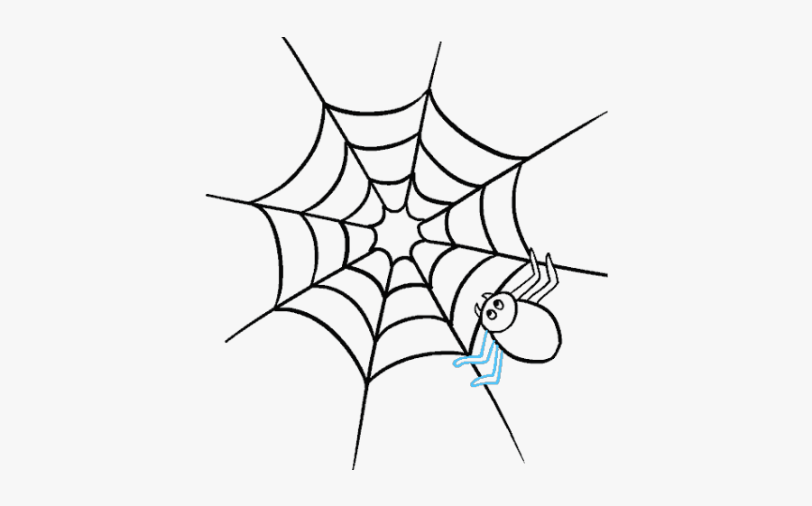 Easy Spider Web Drawing, Transparent Clipart