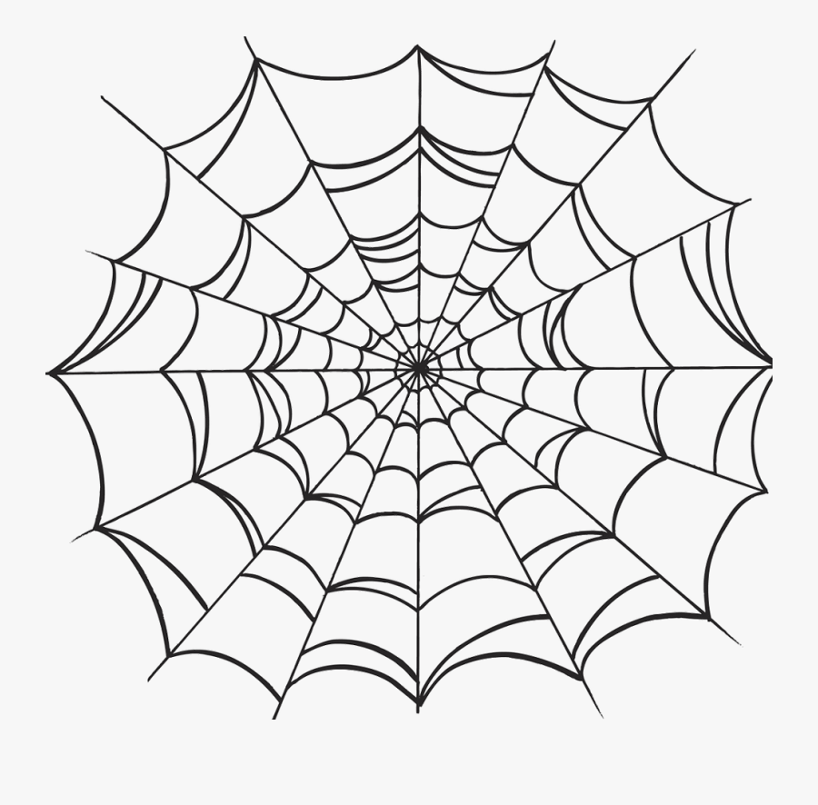 Spider Web Drawing - Spider Web Tattoo Drawing, Transparent Clipart